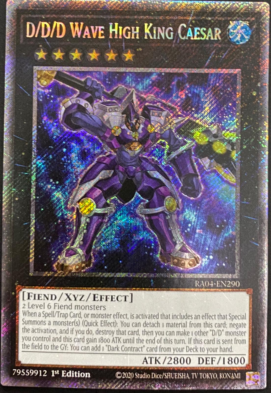 D/D/D Wave High King Caesar [Platinum Secret Rare] RA04-EN290