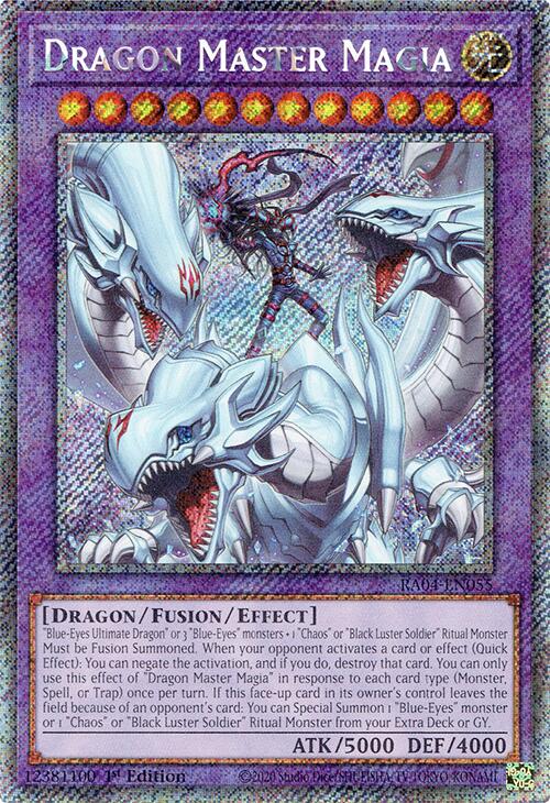 Dragon Master Magia [Platinum Secret Rare] RA04-EN055