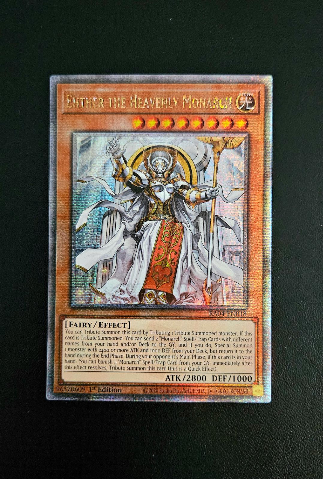 Ehther the Heavenly Monarch [Quarter Century Secret Rare] RA04-EN018