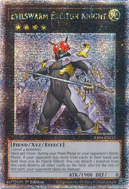 Evilswarm Exciton Knight [Quarter Century Secret Rare] RA04-EN212