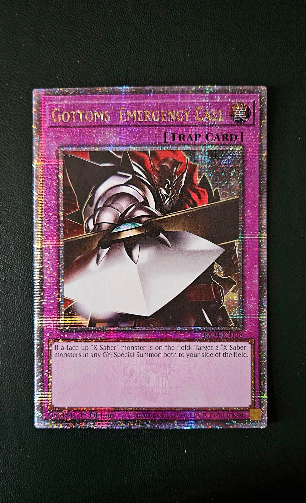 Gottoms' Emergency Call [Quarter Century Secret Rare] RA04-EN138