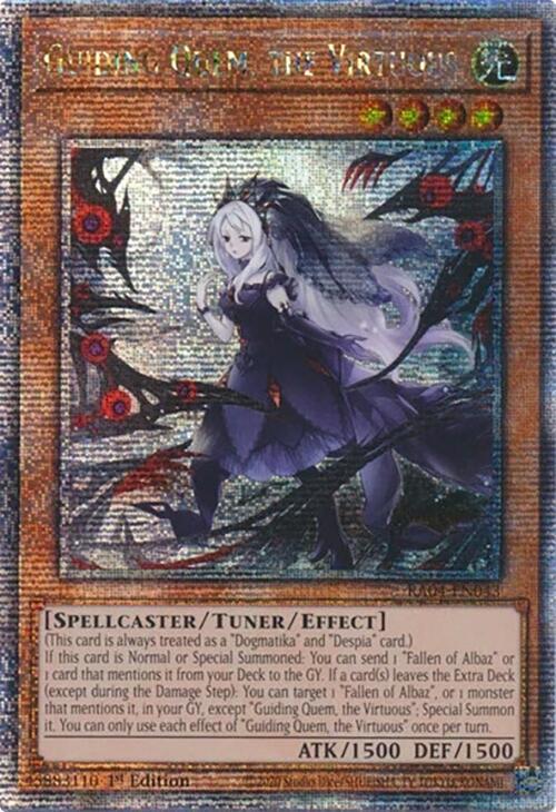 Guiding Quem, the Virtuous [Quarter Century Secret Rare] RA04-EN043