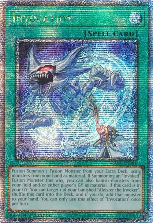Invocation [Quarter Century Secret Rare] RA04-EN281