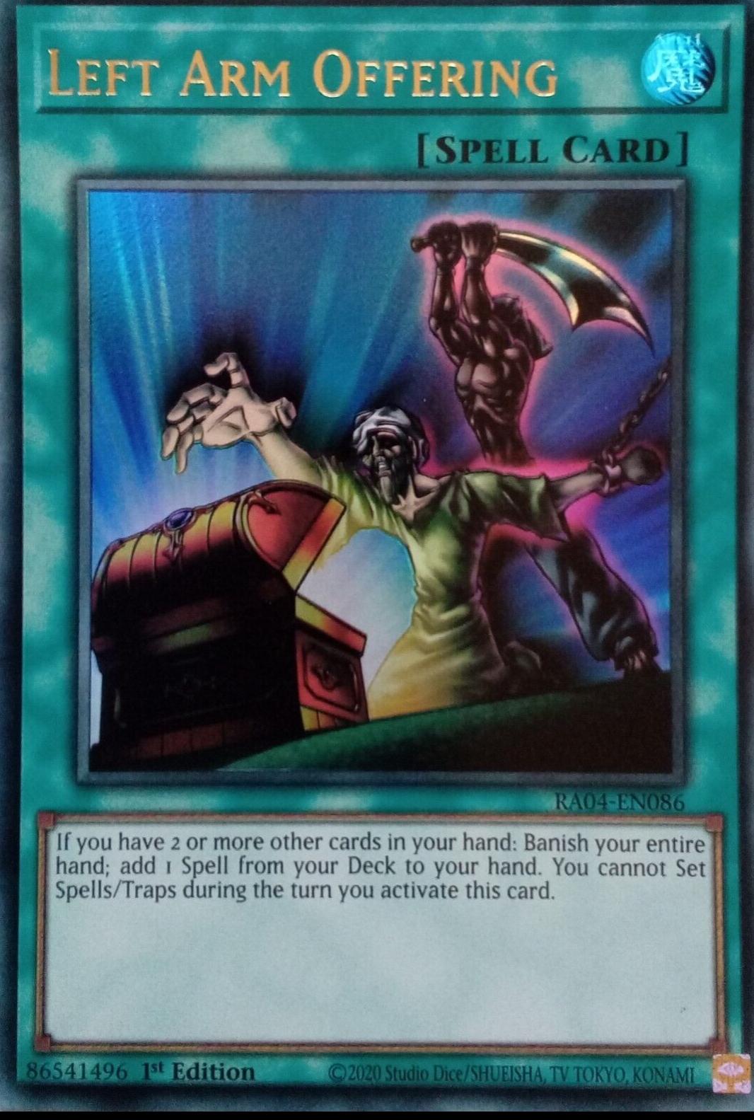 Left Arm Offering [Ultra Rare] RA04-EN086