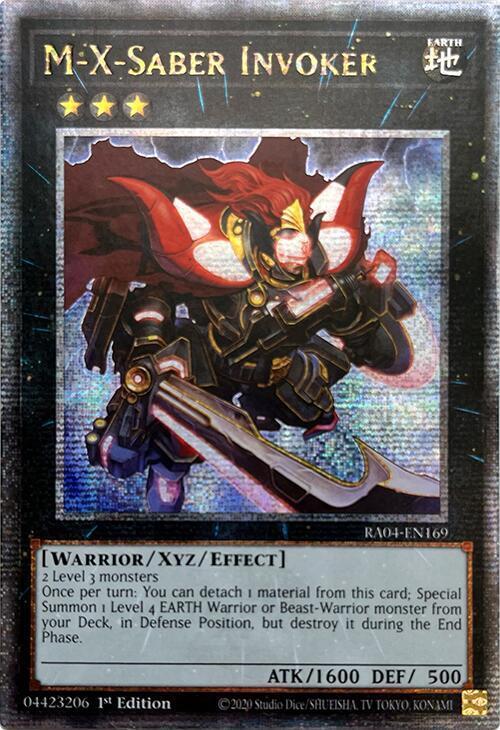 M-X-Saber Invoker [Quarter Century Secret Rare] RA04-EN169