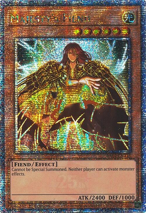Majesty's Fiend [Quarter Century Secret Rare] RA04-EN216