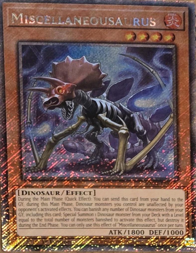 Miscellaneousaurus [Platinum Secret Rare] RA04-EN022
