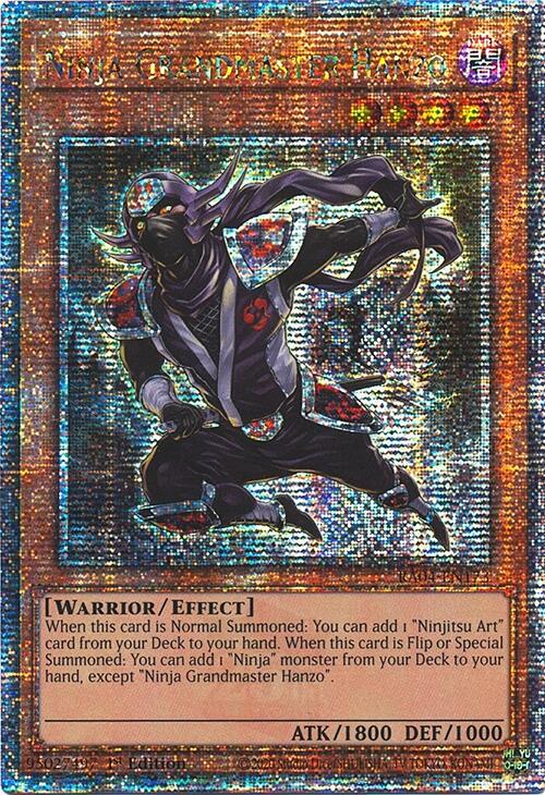 Ninja Grandmaster Hanzo [Quarter Century Secret Rare] RA04-EN173