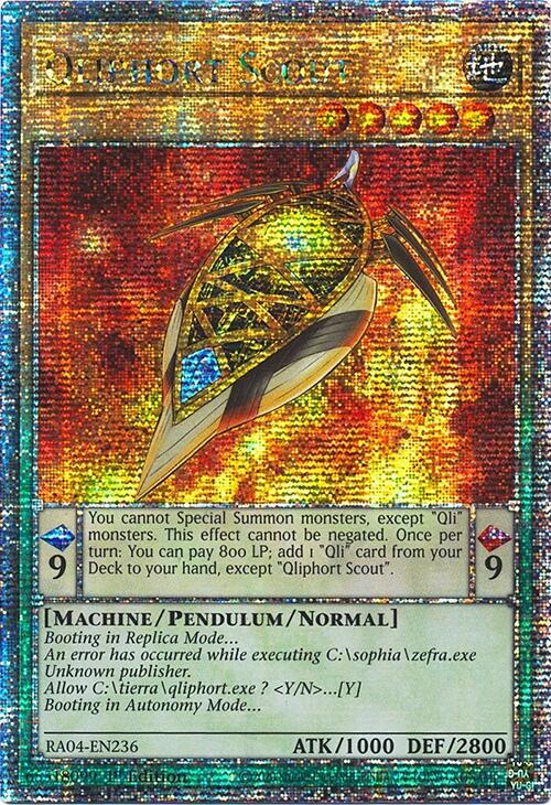 Qliphort Scout [Quarter Century Secret Rare] RA04-EN236