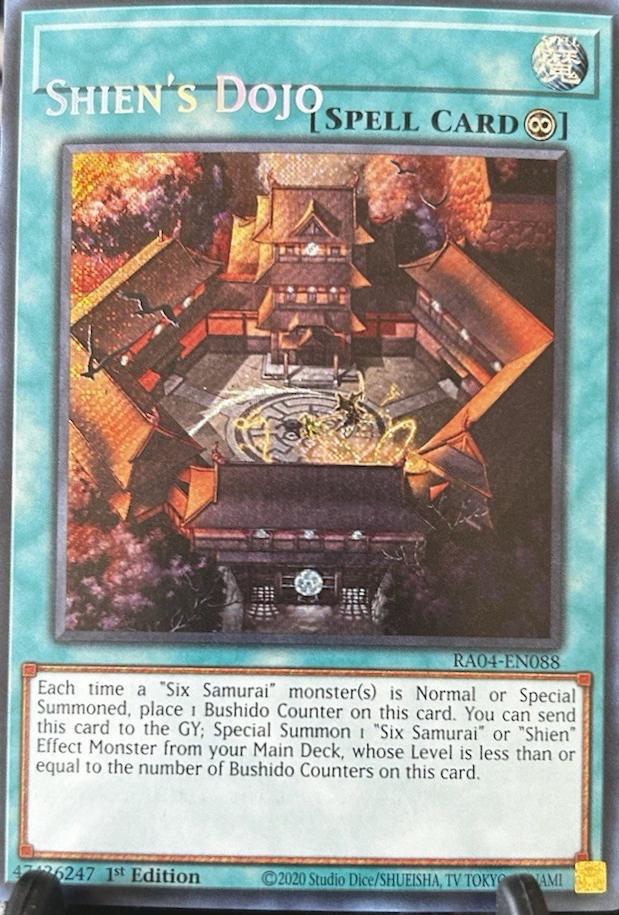 Shien's Dojo [Secret Rare Misprint] RA04-EN088