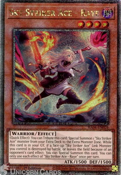 Sky Striker Ace - Raye [New Art Quarter Century Secret Rare] RA04-EN026