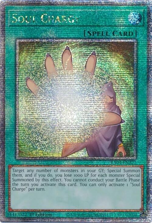 Soul Charge [Quarter Century Secret Rare] RA04-EN222