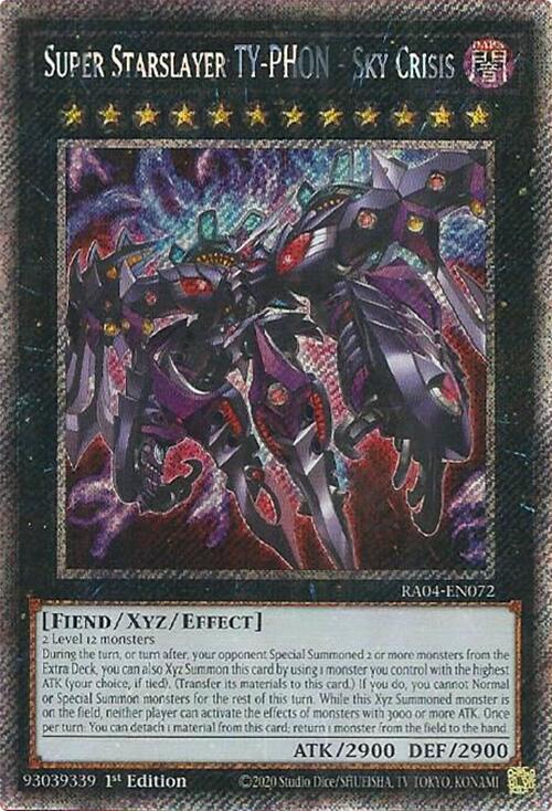 Super Starslayer TY-PHON - Sky Crisis [Platinum Secret Rare] RA04-EN072