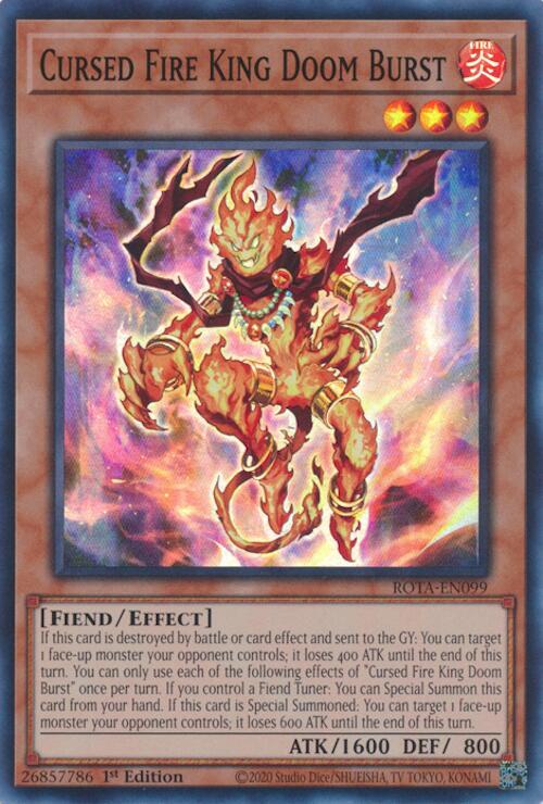 Cursed Fire King Doom Burst ROTA-EN099