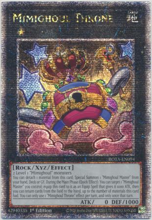 Mimighoul Throne [Quarter Century Secret Rare] ROTA-EN094