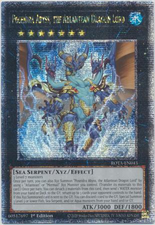 Poseidra Abyss, the Atlantean Dragon Lord [Quarter Century Secret Rare] ROTA-EN043