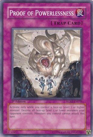 Proof of Powerlessness [1st Edition] RGBT-EN076