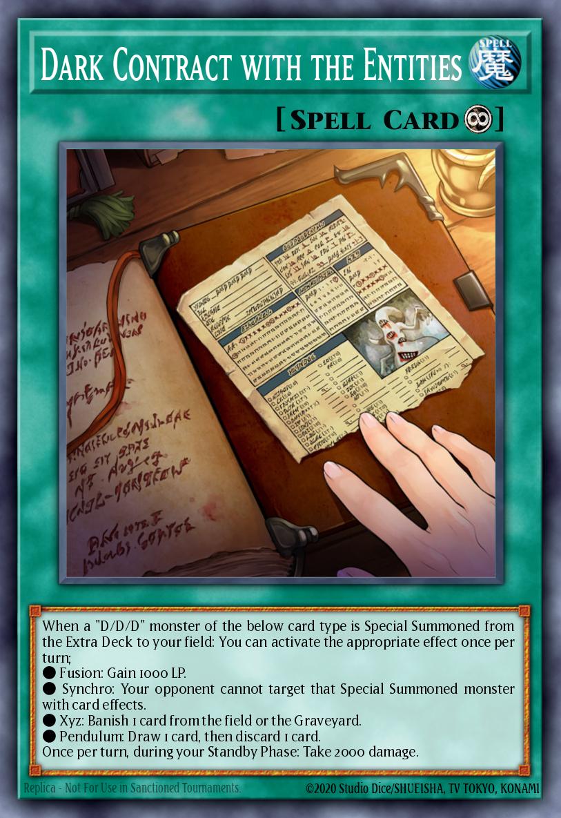 Dark Contract with the Entities RATE-EN099