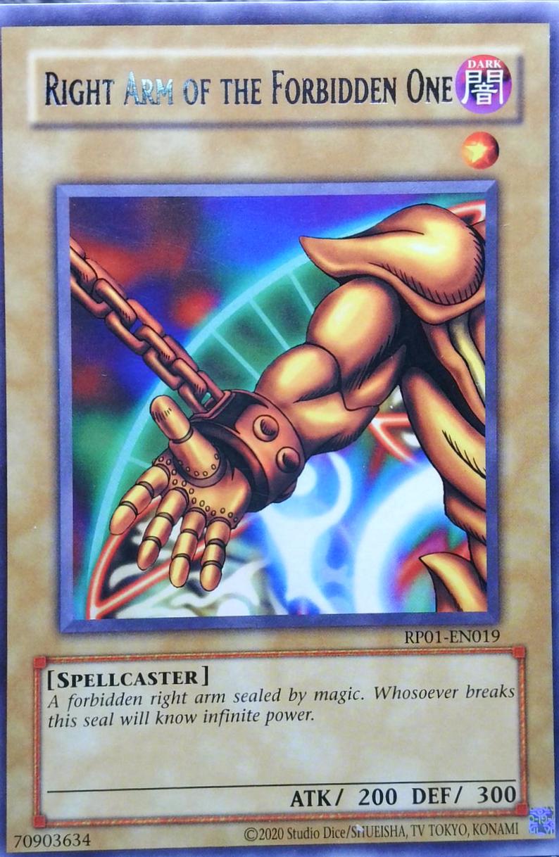 Right Arm of the Forbidden One [2020] RP01-EN019