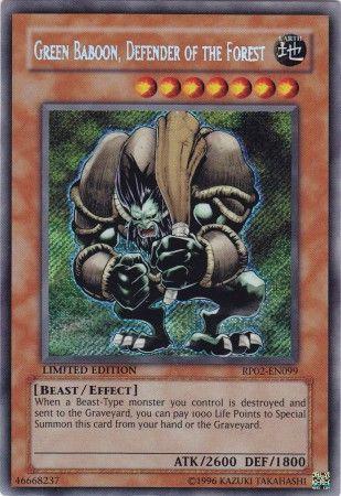 Green Baboon, Defender Of The Forest [Limited Edition] RP02-EN099