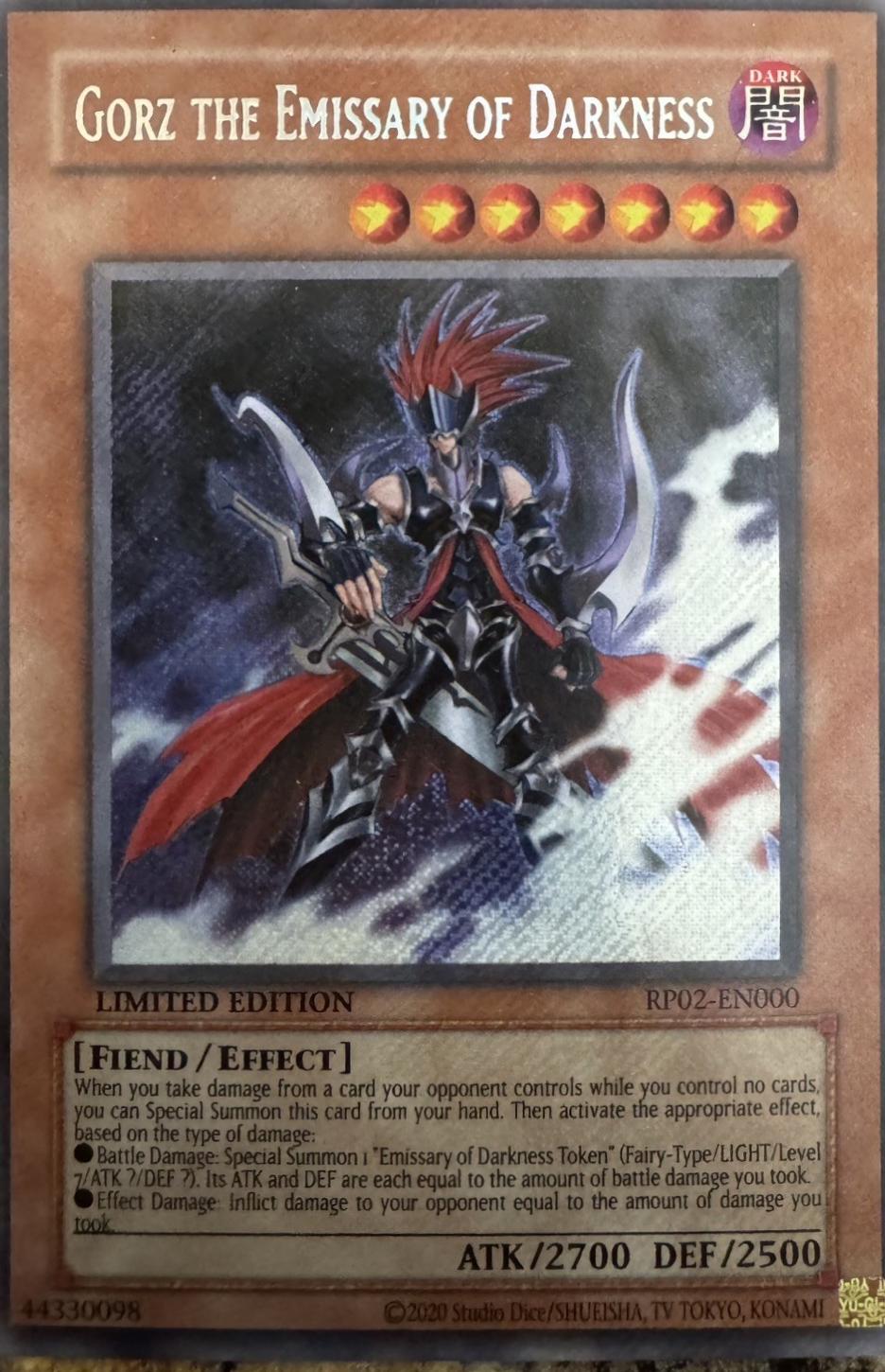 Gorz the Emissary of Darkness RP02-EN000