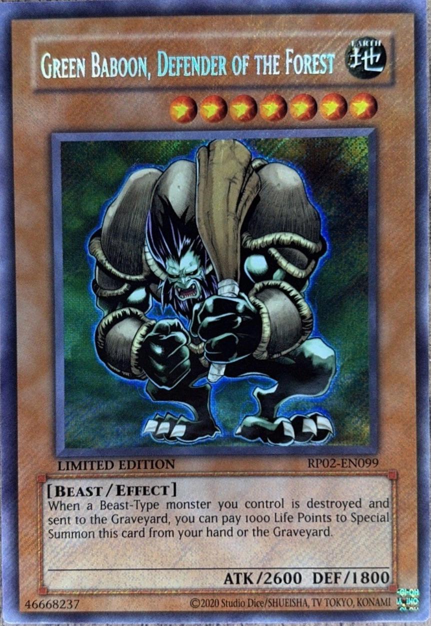 Green Baboon, Defender of the Forest RP02-EN099