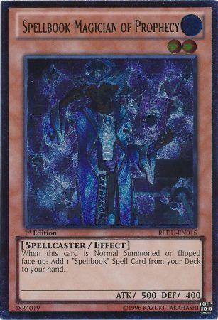 Spellbook Magician of Prophecy [Ultimate Rare 1st Edition] REDU-EN015