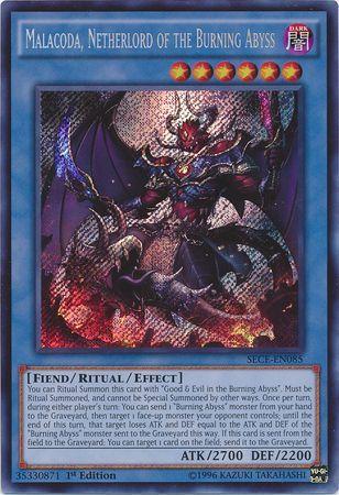 Malacoda, Netherlord of the Burning Abyss [1st Edition] SECE-EN085