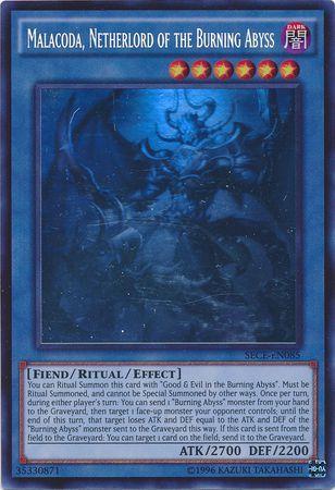 Malacoda, Netherlord of the Burning Abyss [Ghost Rare] SECE-EN085