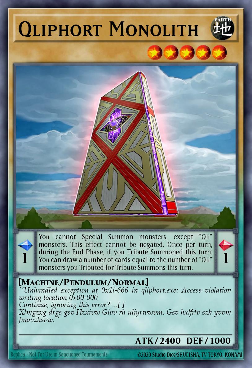 Qliphort Monolith [1st Edition] SECE-EN020