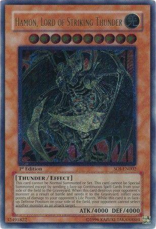 Hamon, Lord of Striking Thunder [Ultimate Rare 1st Edition] SOI-EN002