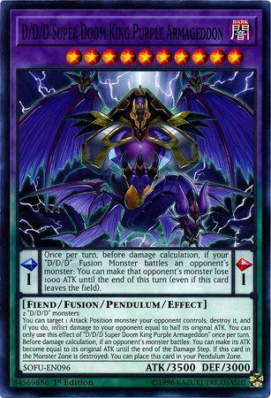 D/D/D Super Doom King Purple Armageddon [1st Edition] SOFU-EN096