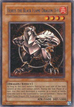 Horus the Black Flame Dragon LV4 SOD-EN006