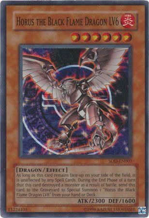Horus the Black Flame Dragon LV6 SOD-EN007