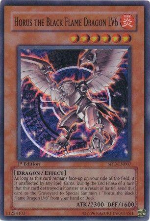 Horus the Black Flame Dragon LV6 [1st Edition] SOD-EN007