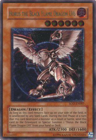Horus the Black Flame Dragon LV6 [Ultimate Rare] SOD-EN007