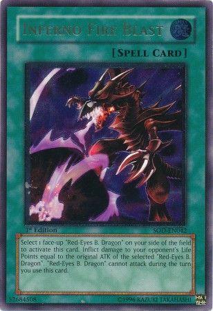 Inferno Fire Blast [Ultimate Rare 1st Edition] SOD-EN042