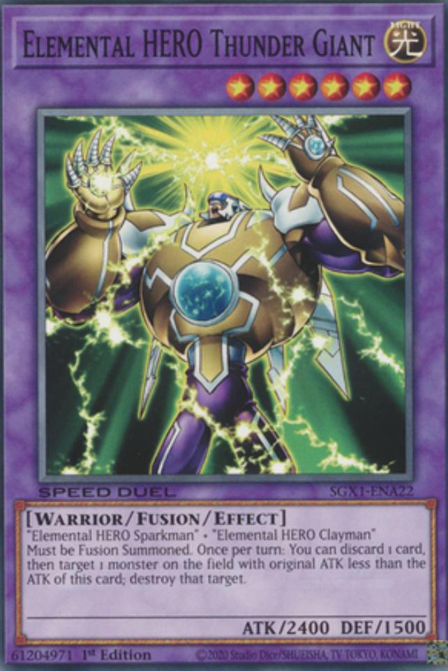 Elemental HERO Thunder Giant SGX1-ENA22