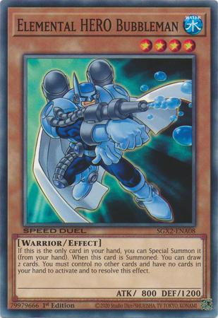 Elemental HERO Bubbleman SGX2-ENA08