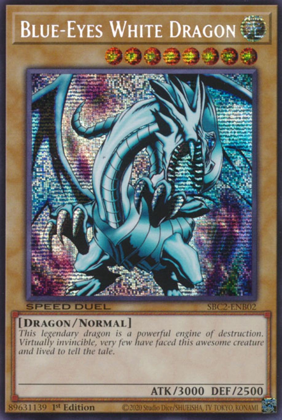 Blue-Eyes White Dragon [Prismatic Secret Rare] SBC2-ENB02