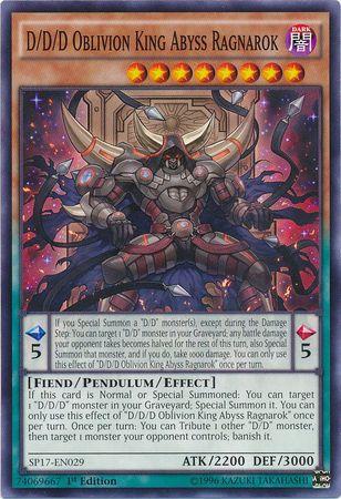 D/D/D Oblivion King Abyss Ragnarok SP17-EN029