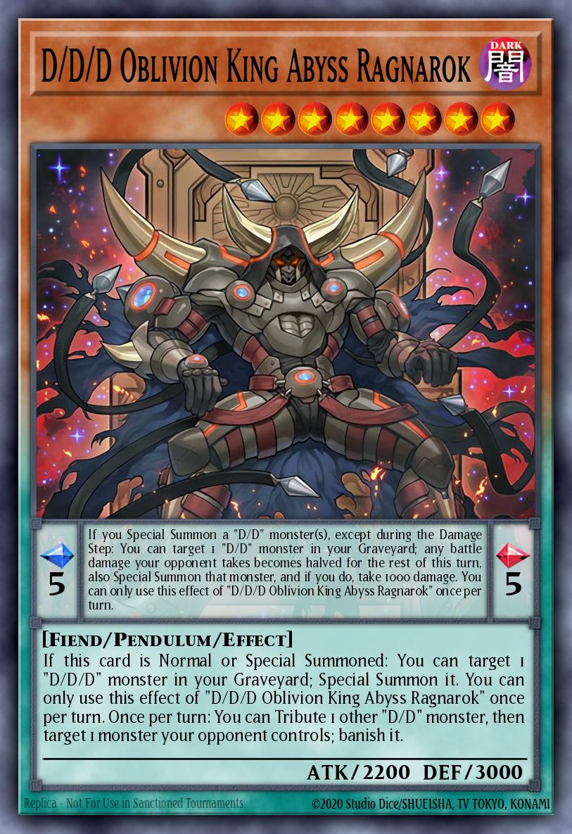 D/D/D Oblivion King Abyss Ragnarok [Starfoil Rare] SP17-EN029