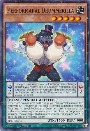 Performapal Drummerilla [Starfoil Rare] SP17-EN019