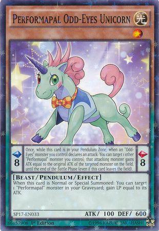 Performapal Odd-Eyes Unicorn [Starfoil Rare] SP17-EN033