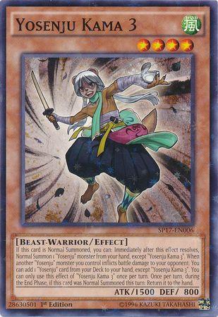 Yosenju Kama 3 [Starfoil Rare] SP17-EN006