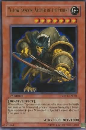 Yellow Baboon, Archer of the Forest [1st Edition] SOVR-EN084