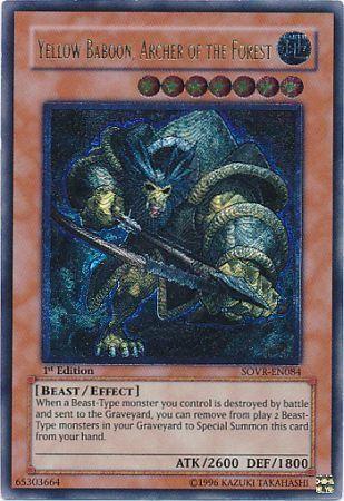 Yellow Baboon, Archer of the Forest [Ultimate Rare 1st Edition] SOVR-EN084