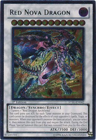 Red Nova Dragon [Ultimate Rare 1st Edition] STBL-EN042