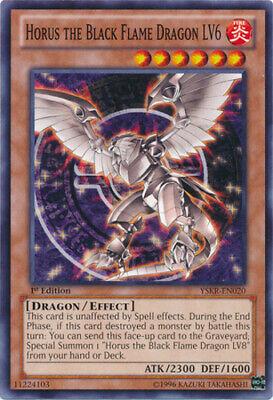 Horus the Black Flame Dragon LV6 [1st Edition] YSKR-EN020