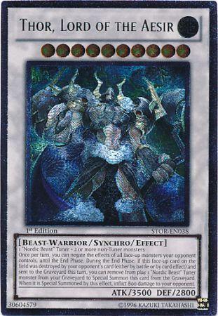 Thor, Lord of the Aesir [Ultimate Rare 1st Edition] STOR-EN038